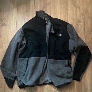 The North Face Denali Jacket in XXL.  Color is Grey and Black.